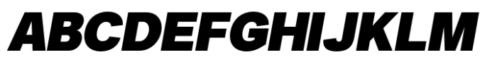 Migrosta JM Black Italic Font UPPERCASE