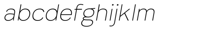 Migrosta JM Thin Italic FONT