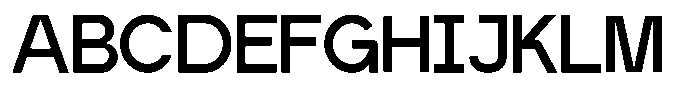 Migumono Font UPPERCASE
