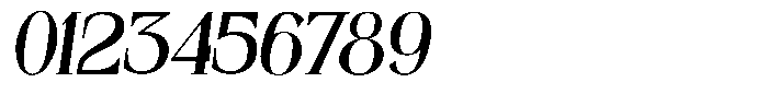 Miguola Italic Regular Font OTHER CHARS
