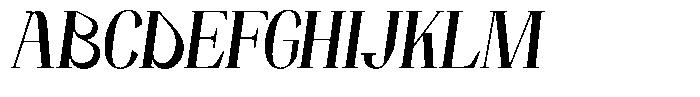 Miguola Italic Regular Font UPPERCASE