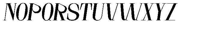 Miguola Italic Regular Font UPPERCASE