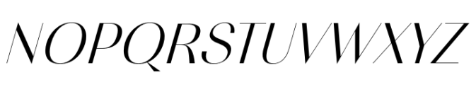 Migura Sans Italic Font UPPERCASE