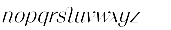 Migura Sans Italic Font LOWERCASE