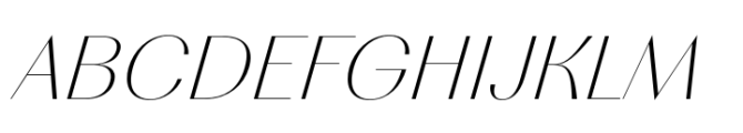 Migura Sans Light Italic Font UPPERCASE
