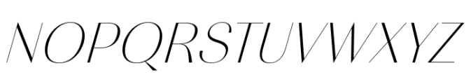 Migura Sans Light Italic Font UPPERCASE