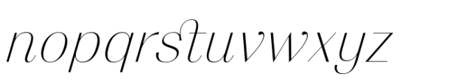 Migura Sans Light Italic Font LOWERCASE
