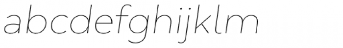 Mihaly Display Ultra Light Italic Font LOWERCASE