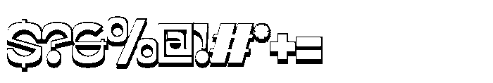 Mijon Shadow Font OTHER CHARS