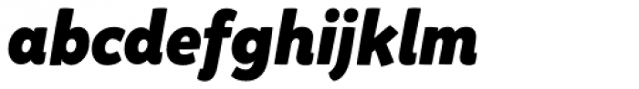 Mikado Black Italic Font LOWERCASE