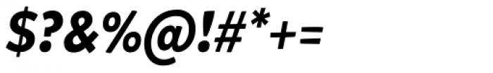 Mikado Bold Italic Font OTHER CHARS