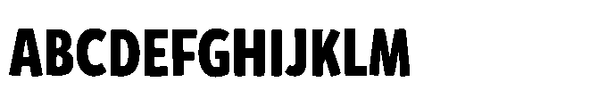 Mikado Condensed Black Font UPPERCASE