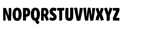 Mikado Condensed Black Font UPPERCASE