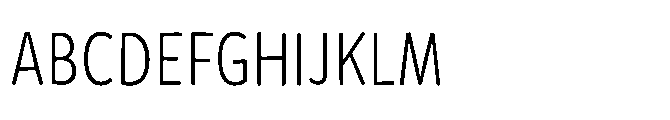 Mikado Condensed Light Font UPPERCASE