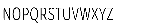 Mikado Condensed Light Font UPPERCASE