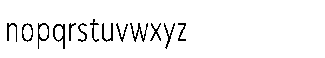 Mikado Condensed Light Font LOWERCASE