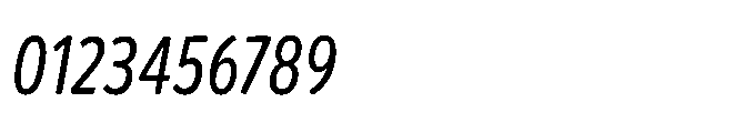 Mikado Condensed Regular Italic Font OTHER CHARS