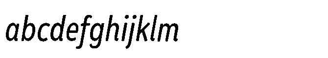 Mikado Condensed Regular Italic FONT
