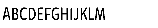 Mikado Condensed Regular Font UPPERCASE