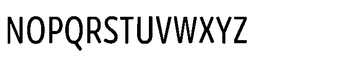 Mikado Condensed Regular Font UPPERCASE