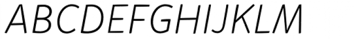 Mikado Light Italic Font UPPERCASE