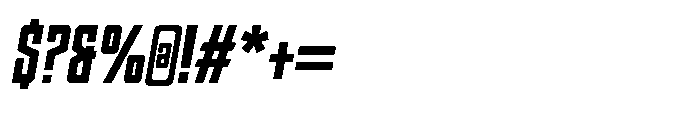 Mikah Display Regular Italic Font OTHER CHARS