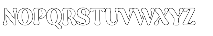 Mikaty Outline Font UPPERCASE