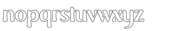 Mikaty Outline Font LOWERCASE