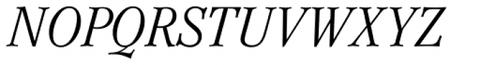 Mikaway BQ Cond Light Italic SC Font UPPERCASE