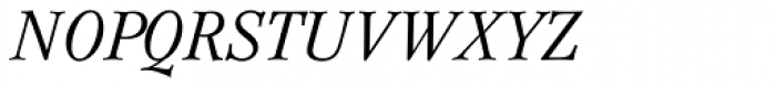 Mikaway BQ Cond Light Italic SC Font LOWERCASE