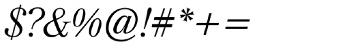 Mikaway BQ Light Italic Font OTHER CHARS
