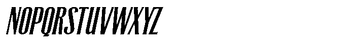 Mikayani Oblique Font UPPERCASE