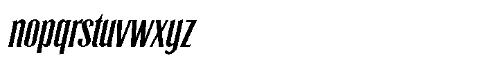 Mikayani Oblique Font LOWERCASE