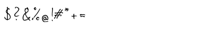 Mike Biro Script Font OTHER CHARS