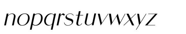 Mikea Italic Font LOWERCASE