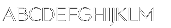 Mikea Outline Font UPPERCASE