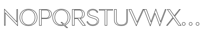 Mikea Outline Font UPPERCASE