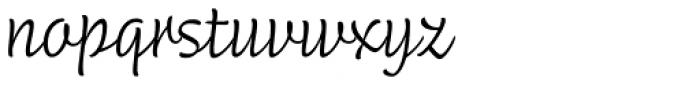 Mikkel Script Thin Font LOWERCASE