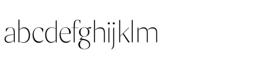 Milago Thin Display Font LOWERCASE