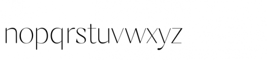 Milago Thin Display Font LOWERCASE