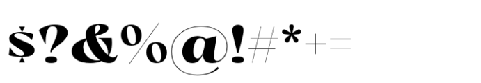 Milanesa Serif Extra Bold Font OTHER CHARS
