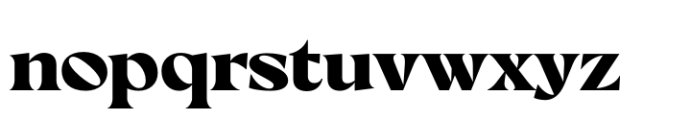 Milanesa Serif Extra Bold Font LOWERCASE