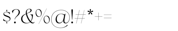 Milanesa Serif Light Font OTHER CHARS