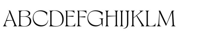 Milanesa Serif Light Font UPPERCASE