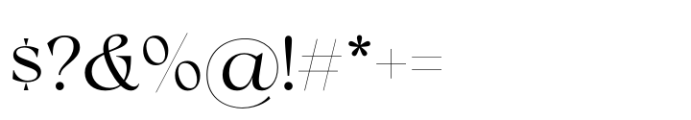 Milanesa Serif Regular Font OTHER CHARS