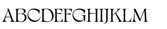 Milanesa Serif Regular Font UPPERCASE