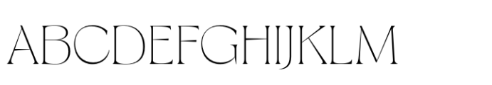 Milanesa Serif Thin Font UPPERCASE