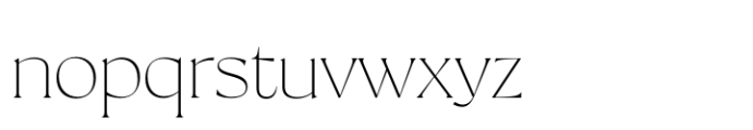 Milanesa Serif Thin Font LOWERCASE