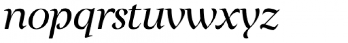 Milas Display Regular Italic Font LOWERCASE