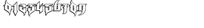 MildStyle Outline Font OTHER CHARS